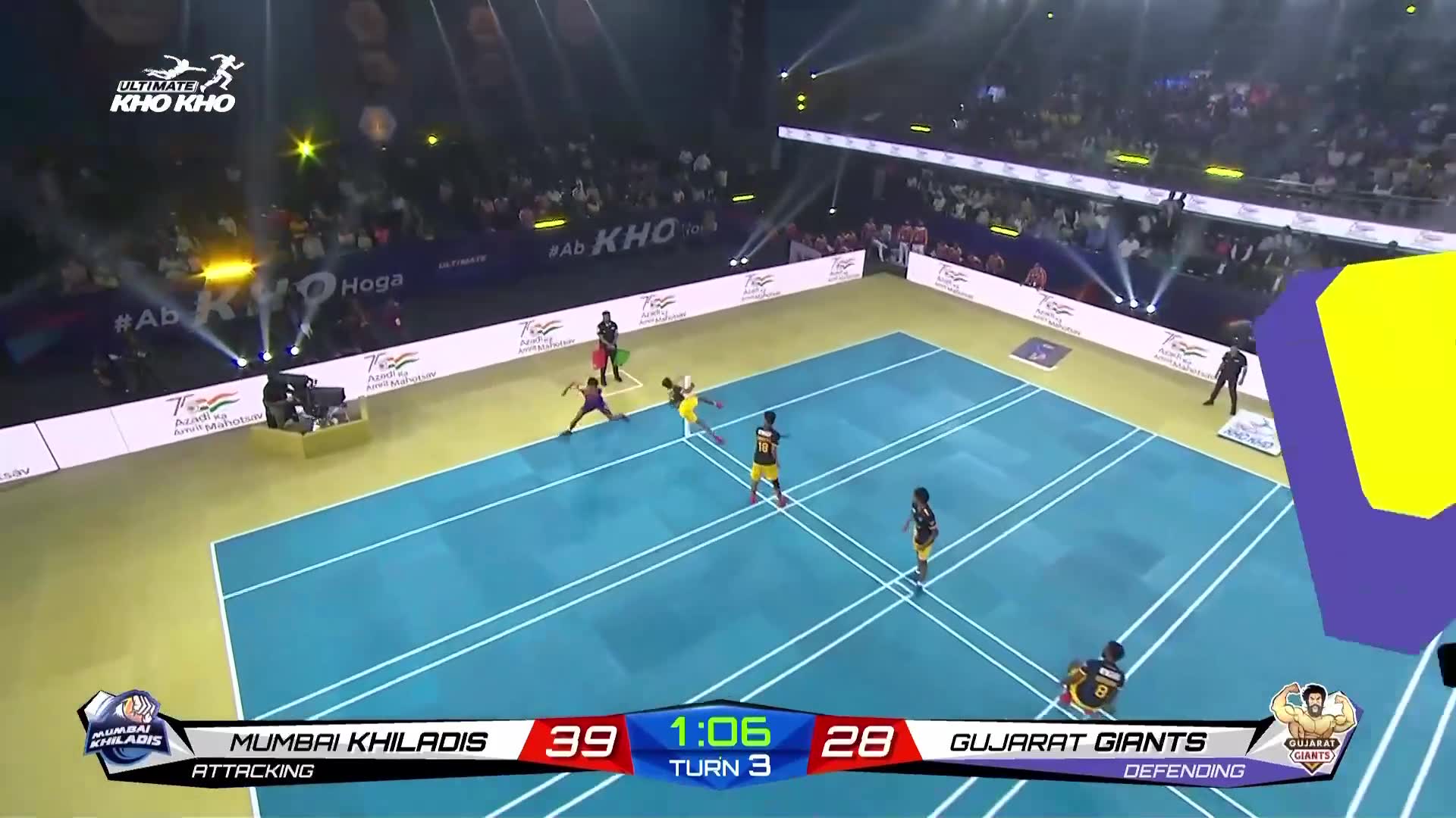 Watch Pathan Pole Dives To Remove Das from Ultimate Kho Kho 2022 - 23 ...