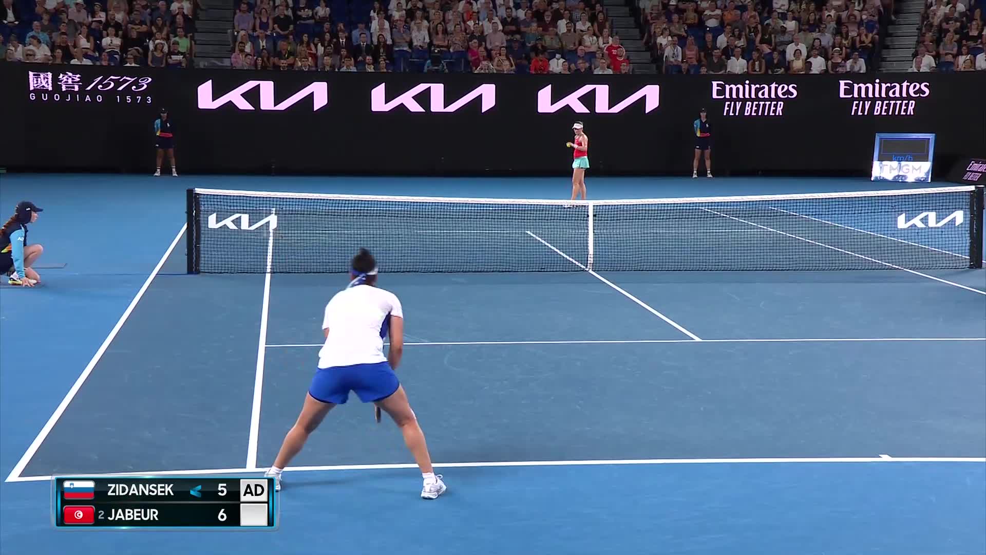 Watch Winner! Jabeur Finds A Drop Shot With An Impossible Angle from