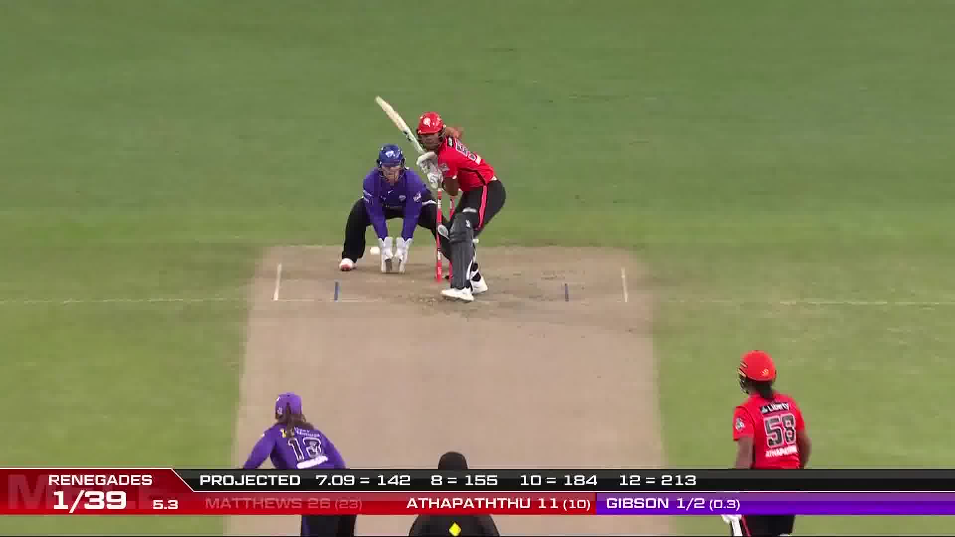 Watch Wicket! Matthews Departs, Caught Behind The Stumps from Women