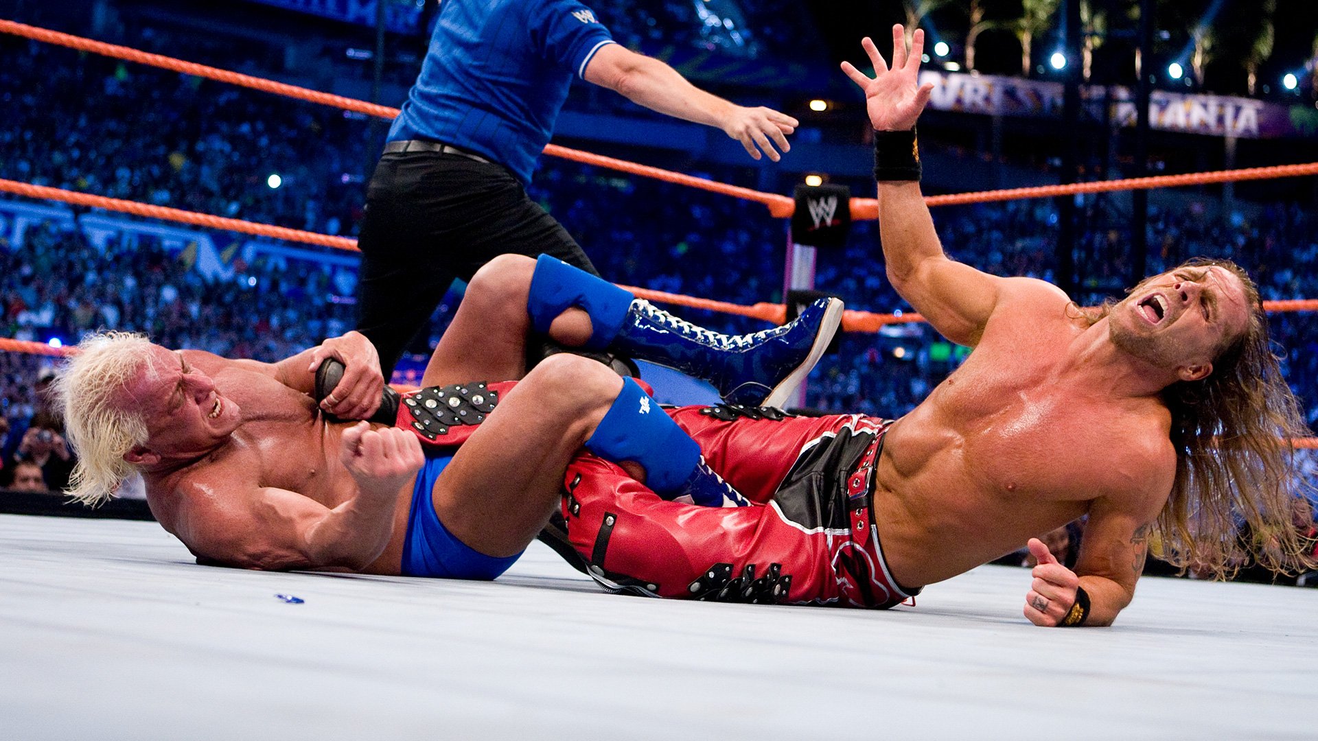 Shawn Michaels vs. Ric Flair WrestleMania XXIV 30th March 2008 WrestleMania Match Highlights