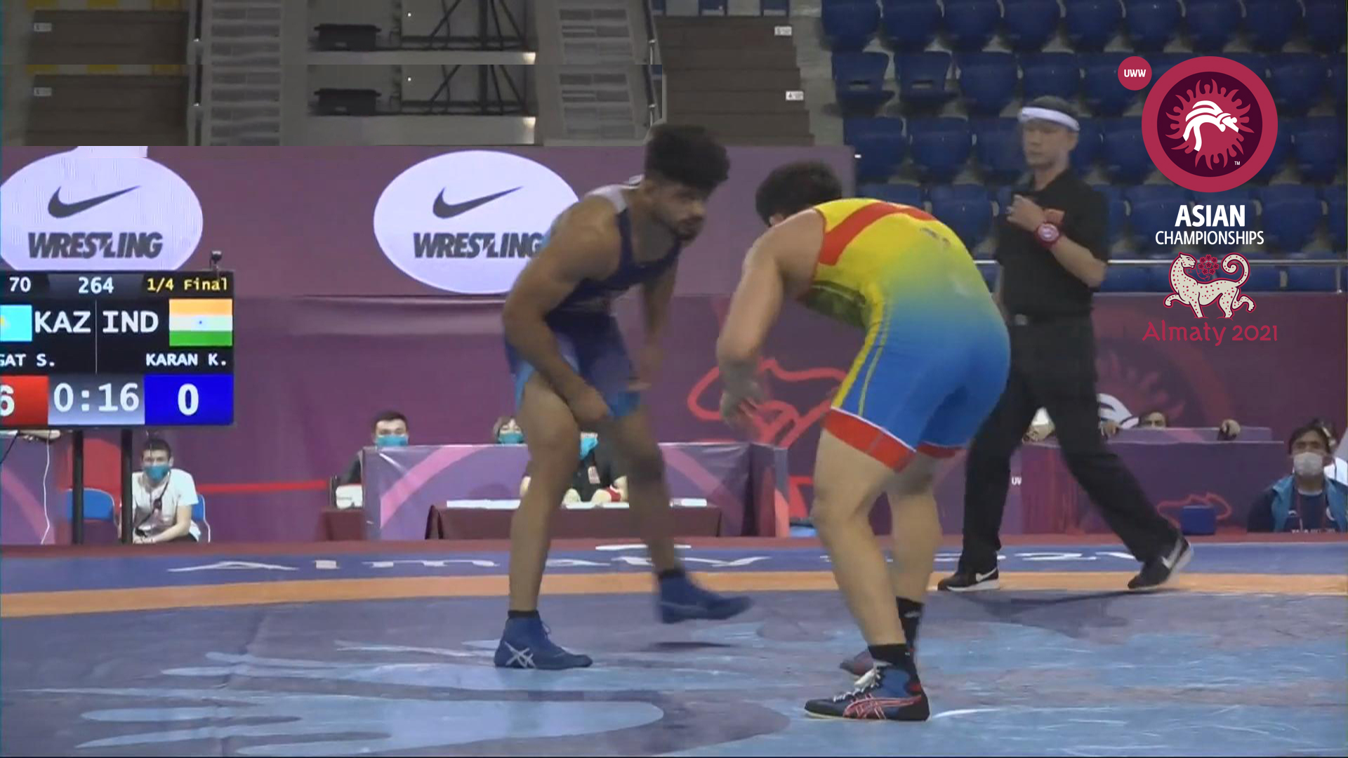 Watch Asian Olympic Qualifying 2021 Wrestling Tournament Matches