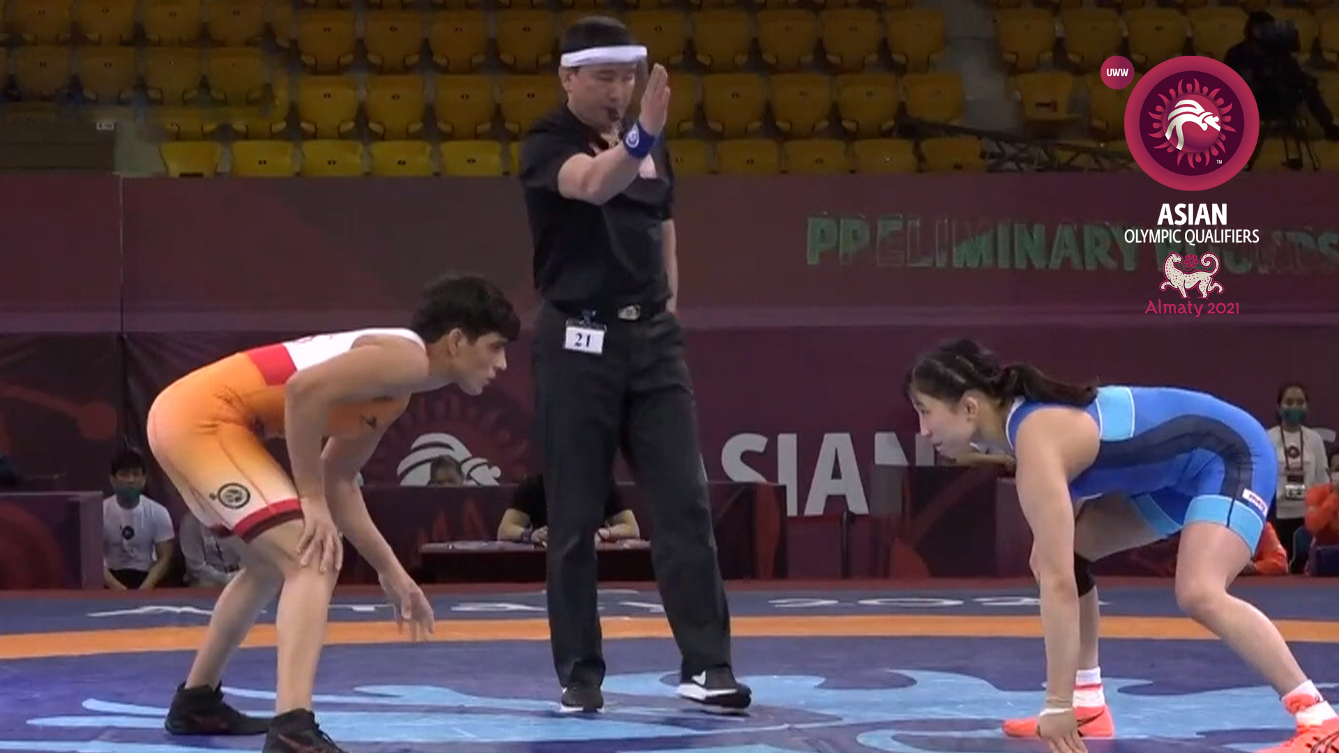 Watch Asian Olympic Qualifying 2021 Wrestling Tournament Matches