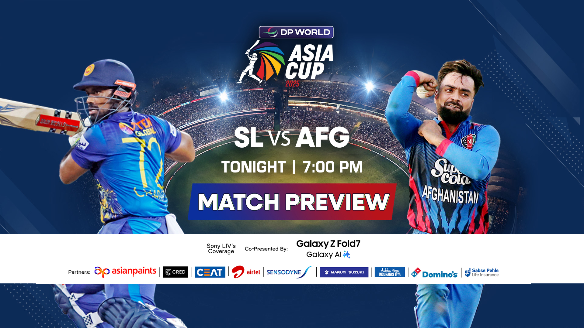 Watch Preview - Sri Lanka vs Afghanistan - Asia Cup 2025 from Asia Cup 2025 - Sony LIV