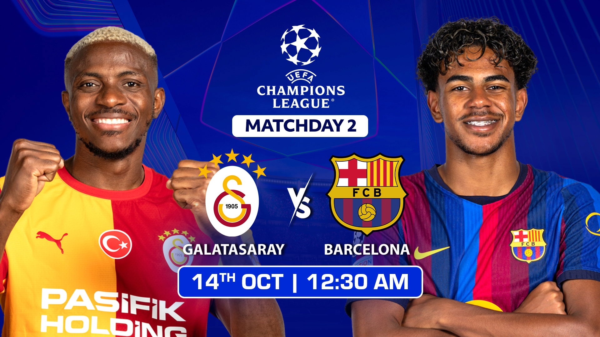 Upcoming - Galatasaray vs Barcelona - UEFA Champions League 2026-27
