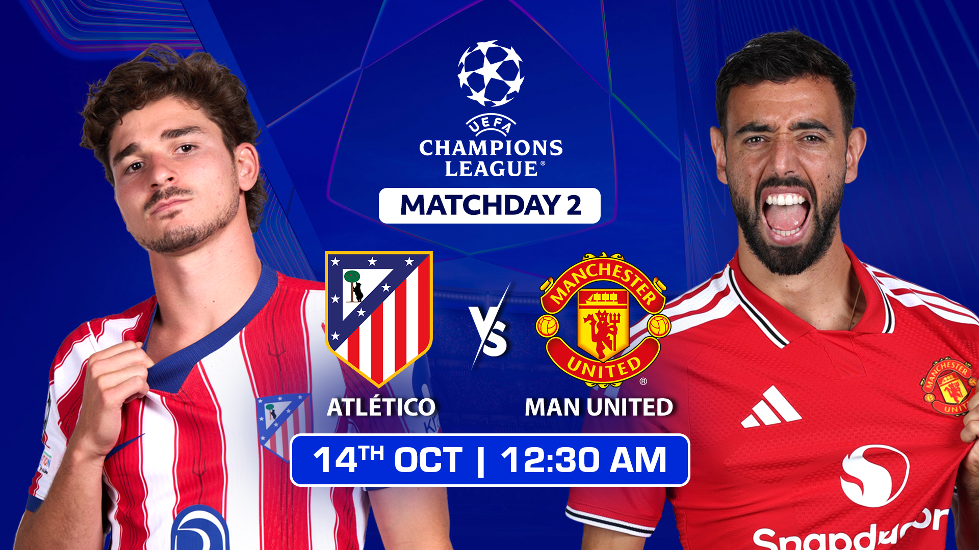 Upcoming - Atletico Madrid vs Manchester United - UEFA Champions League 2026-27